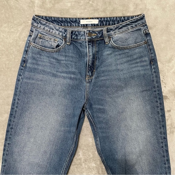 Hidden Distressed Cut Off Hem Jeans Size 31 - Picture 2 of 10